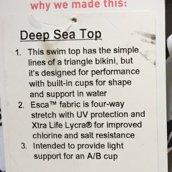 NWT LULULEMON BIKINI SET DEEP SEA TOP UNCHARTED 12 - Picture 3 of 6